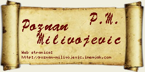 Poznan Milivojević vizit kartica